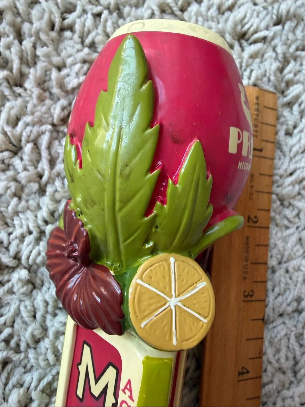 New Belgium Brewing Mural Agua Fresca Beer Tap Handle Watermelon Lime Primus G10